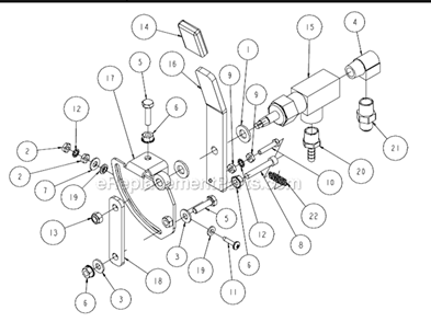 Page R Diagram and Parts List for MK-6020KB  MK Diamond Concrete Saw